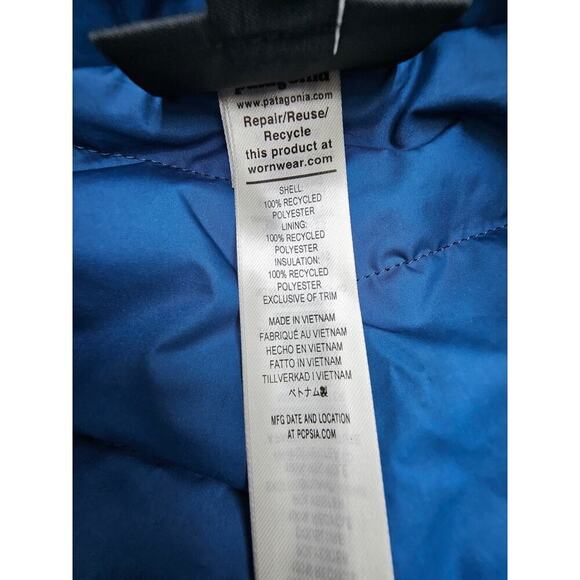 Patagonia Women's S Belay Blue Insulated Powder Town Snow Pants Reg NWT - Picture 9 of 13